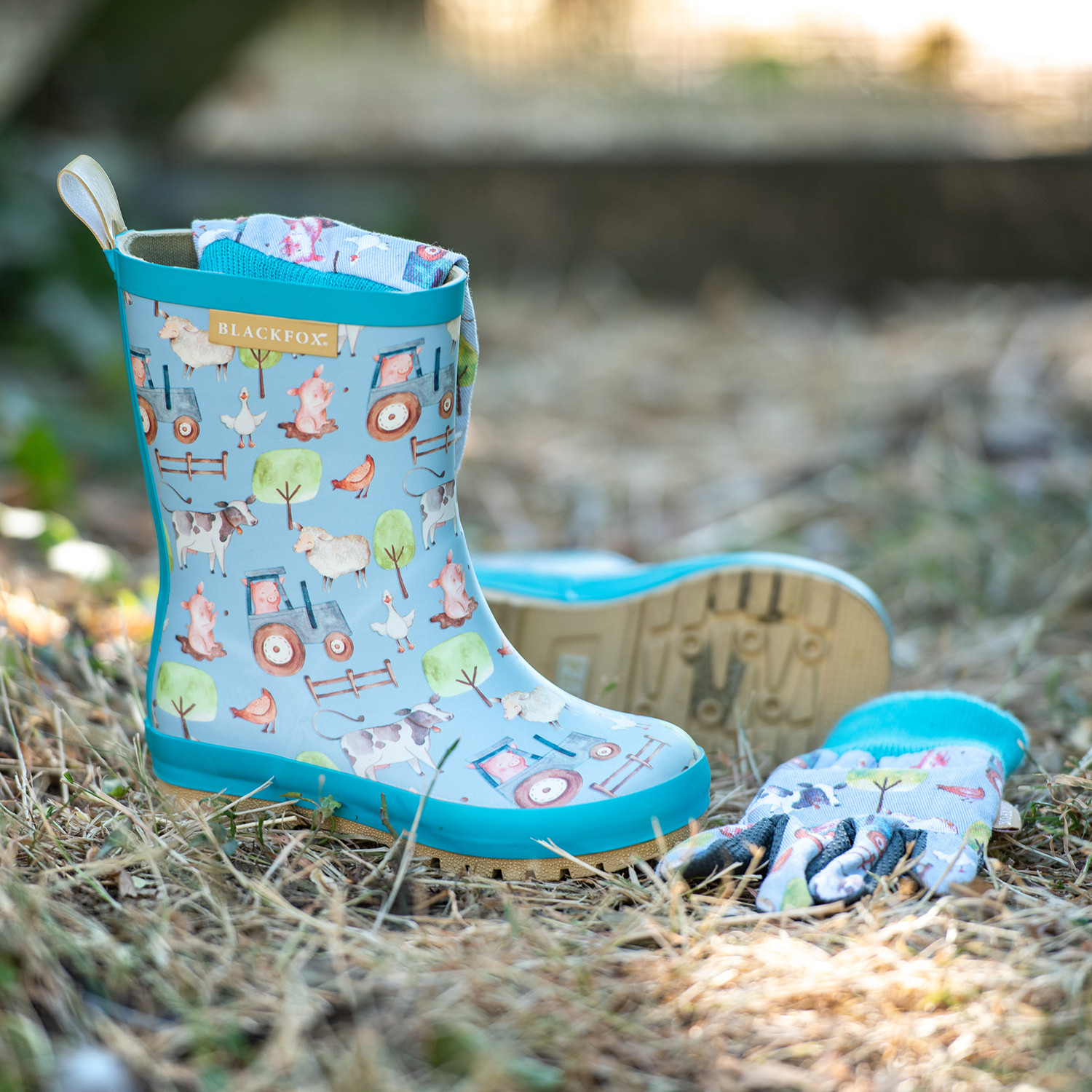 Bottes caoutchouc enfant Clever bleu 23/24 Blackfox