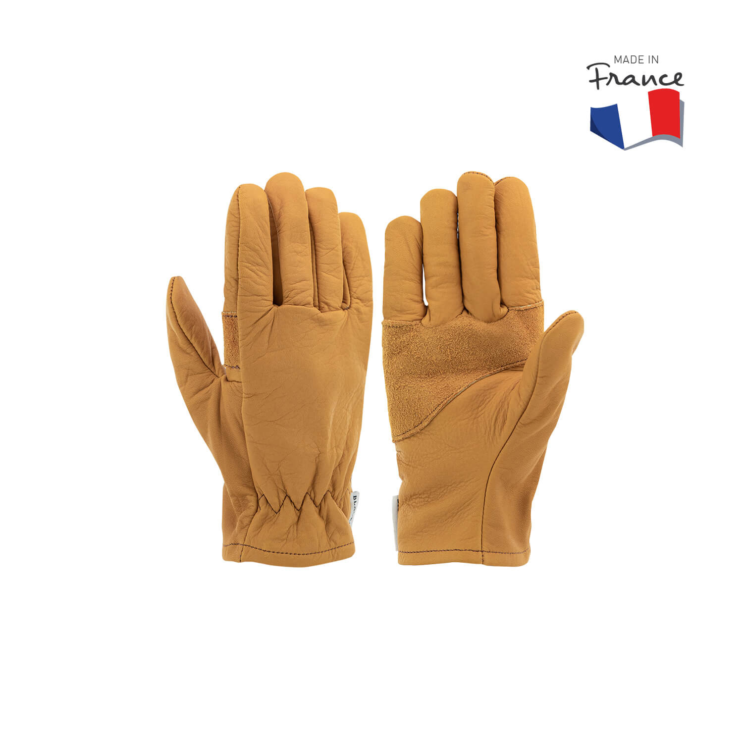 Gants Petits Travaux en élasthanne et cuir coloris marron Taille 8 :  Accessoires du jardinier BLACKFOX jardin - botanic®