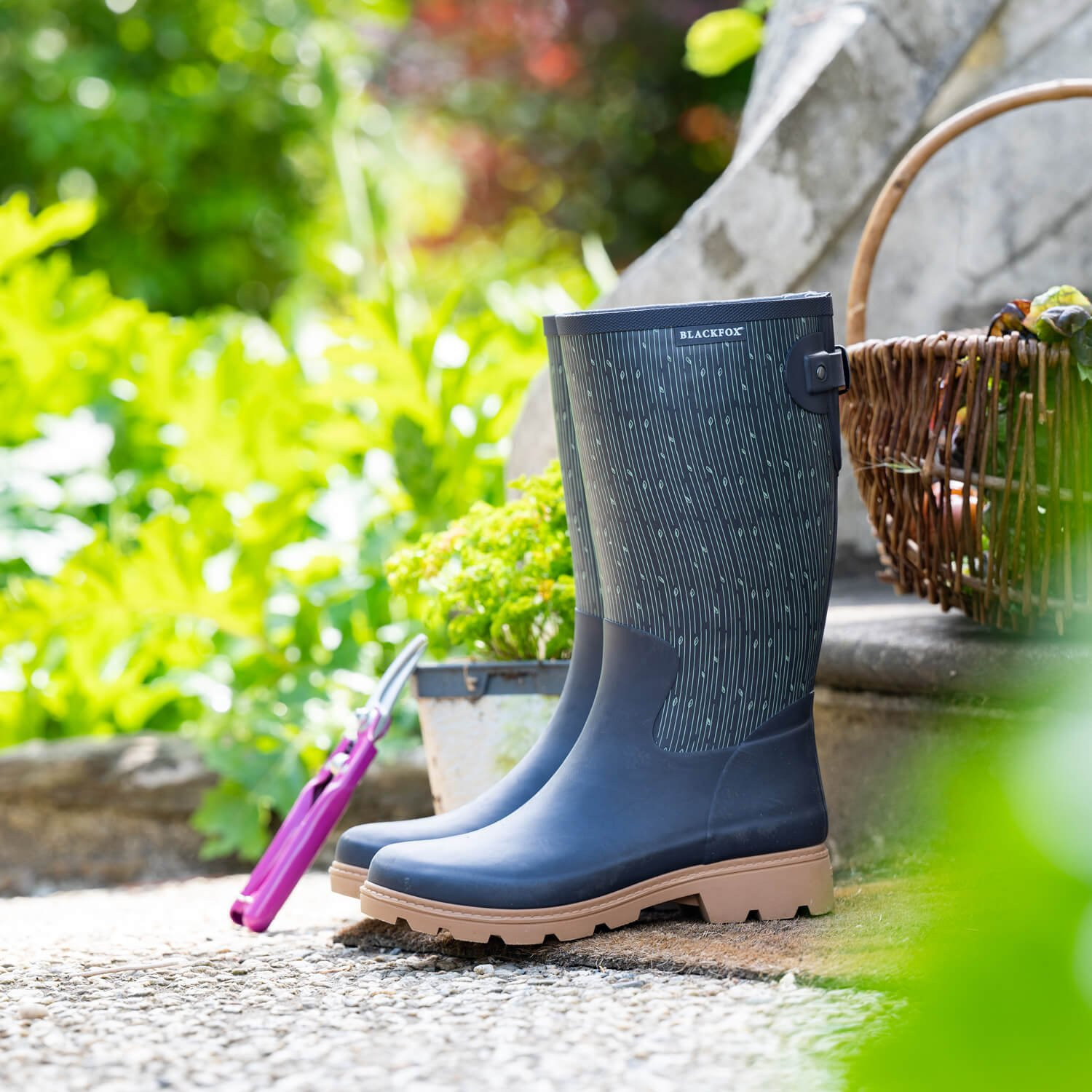 Bottes De Pluie Homme Kapriol Neuves - Taille 45 EU, Vertes En Caoutchouc - Sans Emballage
